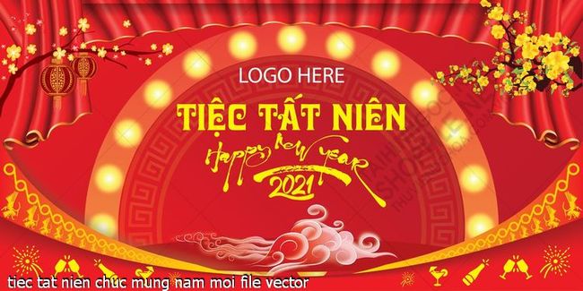 tiec tat nien chuc mung nam moi file vector